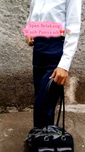 Rok Span Belah Belakang Sekolah/Kerja/Kuliah