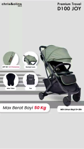 Stroller Chris Olins Joy D100 Stroler Cabin Size Kereta Dorong Bayi