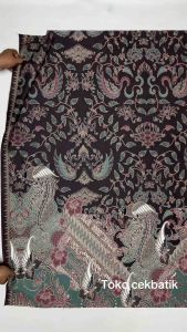 Kain Batik - Motif Unik Sogan Burung dan Bunga V3