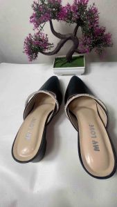 Sepatu Wanita Hak Tahu Model Selop Permata Sepatu Kerja Wanita Heels Kekinian