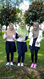 RAHAYU Sport Daffi Hijab Olahraga Premium Jersey Yoga Pound Fit Kerudung Jilbab Instan