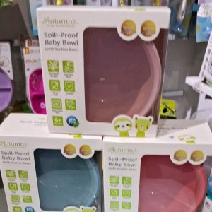 AUTUMNZ SPILL-PROOF BOWL WITH SUCTION BASE ASSORTED COLOUR