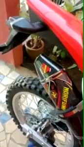 KNALPOT SILINCER NORIFUMI FUL CARBON HITAM KLX 150L BL BF CRF D-TRACKER SUPERMOTO TRAIL MODIF RACING