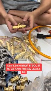 Đầu Nối Dây Xịt Rửa Xe Dây Phun Thuốc Dây Xịt 8.5mm Đầu nối nhanh không đóng không ép cos Nối dây rửa xe dây phun thuốc