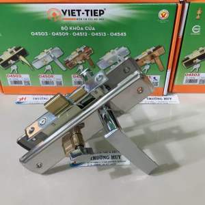 [chính hãng] 04507 Khoá cửa phòng cao cấp Việt Tiệp dài 200mm dùng cửa gỗ sắt hộp 4x8cm  - Bảo hành 2 năm