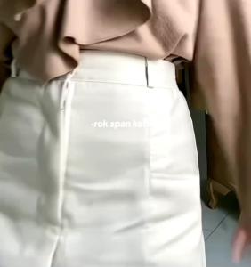 Rok Span Katun Drill Skirt Madona Size M-L-XL-XXL Jumbo // Rok Polos Wanita Dewasa Termurah