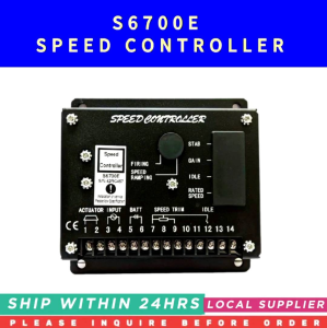 S6700E SPEED CONTROLLER FOR DIESEL GENERATOR [LOCAL STOCK. READY TO SHIP WITHIN 24HRS.]