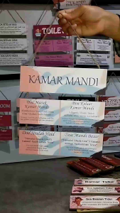 COD ✅ Hiasan Gantungan dinding kamar mandi Minimalis 3 susun Gantungan doa keluar masuk kamar mandi doa setelah haid doa mandi besar