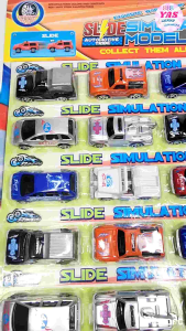 24pcs 6619B SLIDE SIMULATION CAR MODELS/ loot bag fillers / paninda / giveaways / party favors.