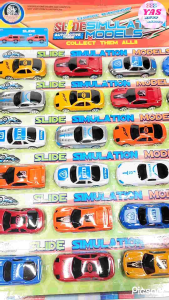 24pcs 6622B SLIDE SIMULATION CAR MODELS/ loot bag fillers / paninda / giveaways / party favors.