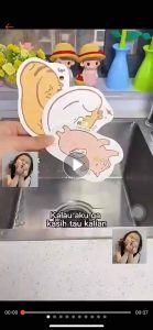 Spons Busa Karakter Cuci Piring: Spon Cuci Piring Ajaib