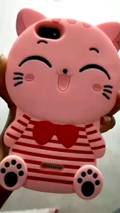 Casing Xiaomi Redmi 9C 9A 6 6A 5A & Softcase 3D Mini Cat Motif Karakter Boneka Kucing Case Mini Cat