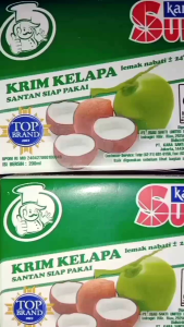 Sun kara creme santan cair kemasan 200 ml