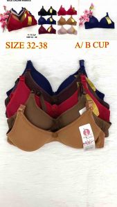 Size 32-38 Teenage Full Cup Bra Thin Sponge No-Wired Cup AB Baju Dalam Budak Remaja tiada Besi Ready Stock KL