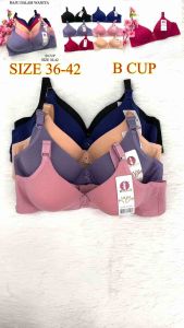 Women Non-wired Bra Wireless Cotton AC cup Baju Dalam Wanita Tiada Wayar #804