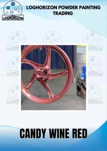 Powder Coating Powder - 1kg Candy Wine Red - OUTDOOR