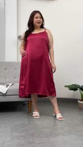 DRESS INNER SATIN JUMBO LD 120CM/DRESS TANKTOP SATIN BIGSIZE/DASTER TALI SATIN JUMBO DALAMAN DRESS BIGSZIE