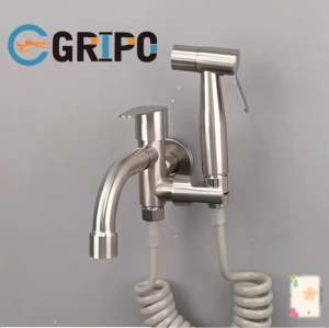 GRIPO High End 304 Stainless 2 Way Multifunctional Faucet  Independent Control  Faucet Set