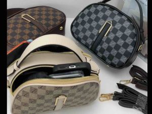 SHEILA Tas selempang wanita &bahu 2 ruang kulit free cover tas