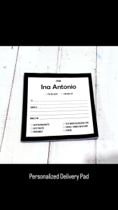 Personalized Delivery Card or Delivery Pad 2 of 2