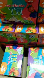 Combo 5 Hộp kẹo yến sào cao cấp TH vị trái câyhộp 20 gói thơm ngon bổ dưỡngcũng cấp VitaminC.