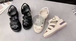 ZAVISION sandal wanita wedges terbaru kekinian sandal cewek hak tinggi 5cm korea style premium quality sandal bellvina Hitam