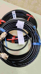 5DFB/TSLสายนำสัญญาณวิทยุสื่อสารพร้อมขั้วPL259-PL259