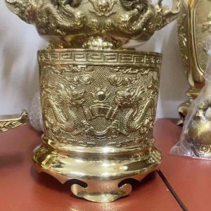 Bát hương thờ bằng đồng đường kính 16cm nặng 21kg