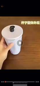 LRMS Botol Termos Tumbler Geometris&Bear Kopi-Teh Vacuum Insulated+Straw SUS 304 600ML