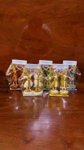 ละครรำ ตุ๊กตานางรำ ขนาดกลาง ตุ๊กตาตั้งศาลพระภูมิ ศาลตายาย แก้บน รุ่นมีกากเพชรสวยงาม ขายเป็นคู่