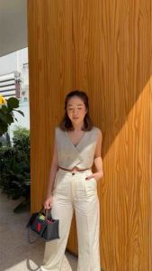 SLAY. - Gabriel Vest Crop Top เสื้อกั๊กทรงครอป ซับในทั้งตัว