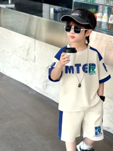 Setelan Kaos Oversize Anak Laki-Laki Usia 6 Tahun -14 Tahun Kids Set Rizki Kids Fashion Baju Anak Korea Zh