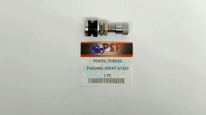 PENTIL TUBLES PANJANG Drat Atas - COP BAN TUBLESS BESI PANJANG Ulir Drat Atas