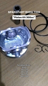 Piston Kit Viar 300cc Oversize 25 (53F) Sparepart Roda Tiga