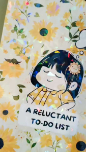 Witty and Funny Notepad for reluctant and procrastinators 50 sheets a5 size ring bind or glued