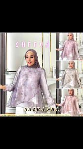 (2oN) GLAM SHEVA BLOUSE Baju Atasan Wanita Muslimah Terbaru Sheeva Blouse By Glamz. Nazra Sha