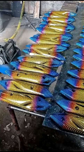 Tameng Knalpot Genio Motif Carbon Twotone