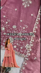 [PRE-ORDER] 2026 SEPT PINK WOMEN EMBROIDERY PALAZZO SUIT SET WITH DUPATTA M-2XL INDIAN PAKISTANI ETHNIC WEAR FESTIVE WEDDING DEEPAVALI DRESS | WEDDING BOLLYWOOD SUIT| GRAND BOLLYWOOD PALAZO SUIT