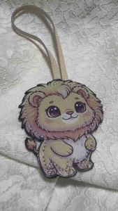 ❤️❤️Cute Lion Double Sided Full Leather Bag Charm❤️❤️