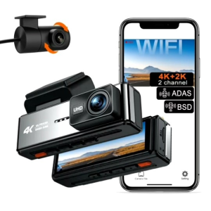 K38 กล้องหน้าคมชัด4K กล้องหลังคมชัด2K มีWIFI ADAS BSD พร้อมเมม32GB