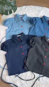 เสื้อยีนส์ แขนตุ๊กตา น่ารักมาก