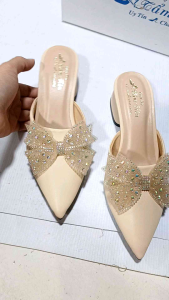 giày sục khâu nơ đơn giản