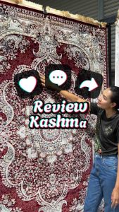 พรมเปอร์เซีย Kashmar 🇹🇷แคชเมียร์🇹🇷สีครีม
