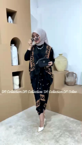 Setelan Batik Renda modern Cardigan Batik Renda oneSet Baju Kondangan Wanita