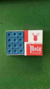 ชอล์คฝนหัวคิว Master ตรากวาง เกรด 3A สีน้ำเงิน จับติดหัวคิวได้ดี (1 กล่อง 12 ชิ้น) 🚗ค่าส่งราคาถูก🚗