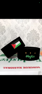 PECI BENDERA MERAH PUTIH PALESTIN DAN PECI SONGKOK BENDERA INDONESIA