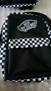 Tas Sekolah Catur Hitam & Tas Ransel Checkerboard