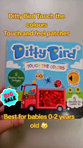 Ditty Bird Touch & Feel Interactive Color Learning Sound Book for babies