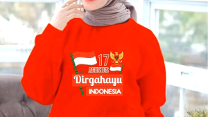 lengan panjang wanita sweater DiRGAHAYU GARUDA INDONESIA kemerdekaan baju ini di cocok saat 17 agustus dan bisa juga dipakai kapan pun. baju sweater kekinia terbaru