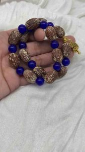 Buto ng Sinukuan/Cross/Money Tree/St.Benedict with Luminous Blue Agate Color of the Year 2027 Lucky Charm Bracelet (for Kid & Adult)